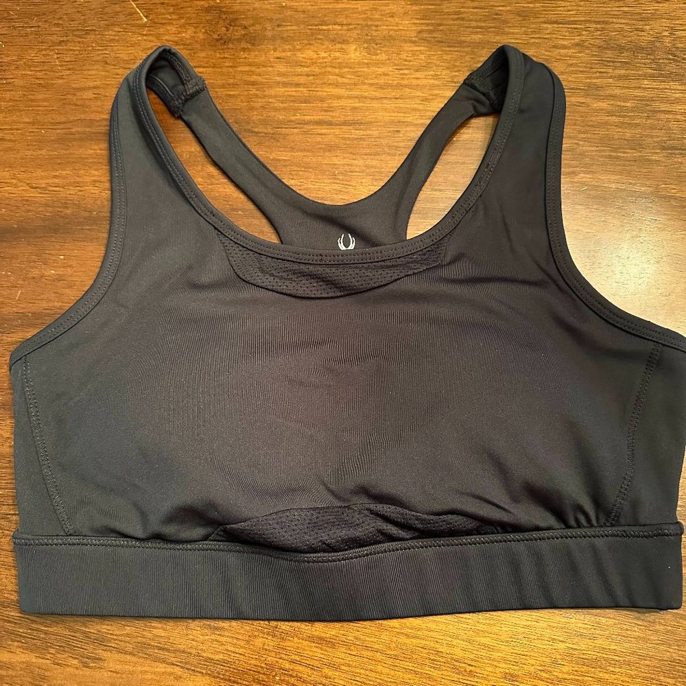 Spyder Active Black Sports Bra - Ladies Medium